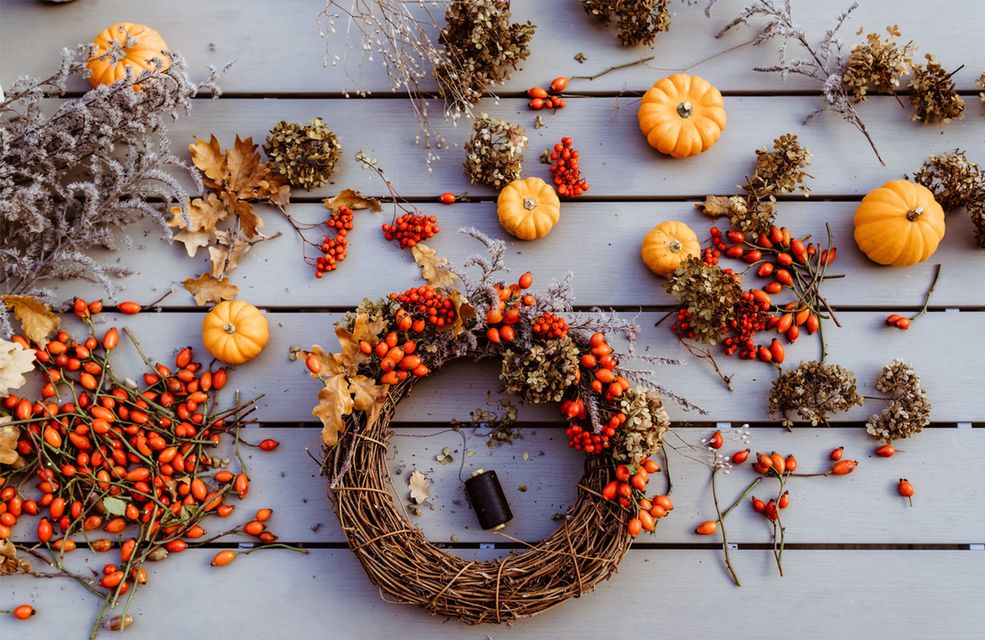 Atelier couronnes d'automne à Samara